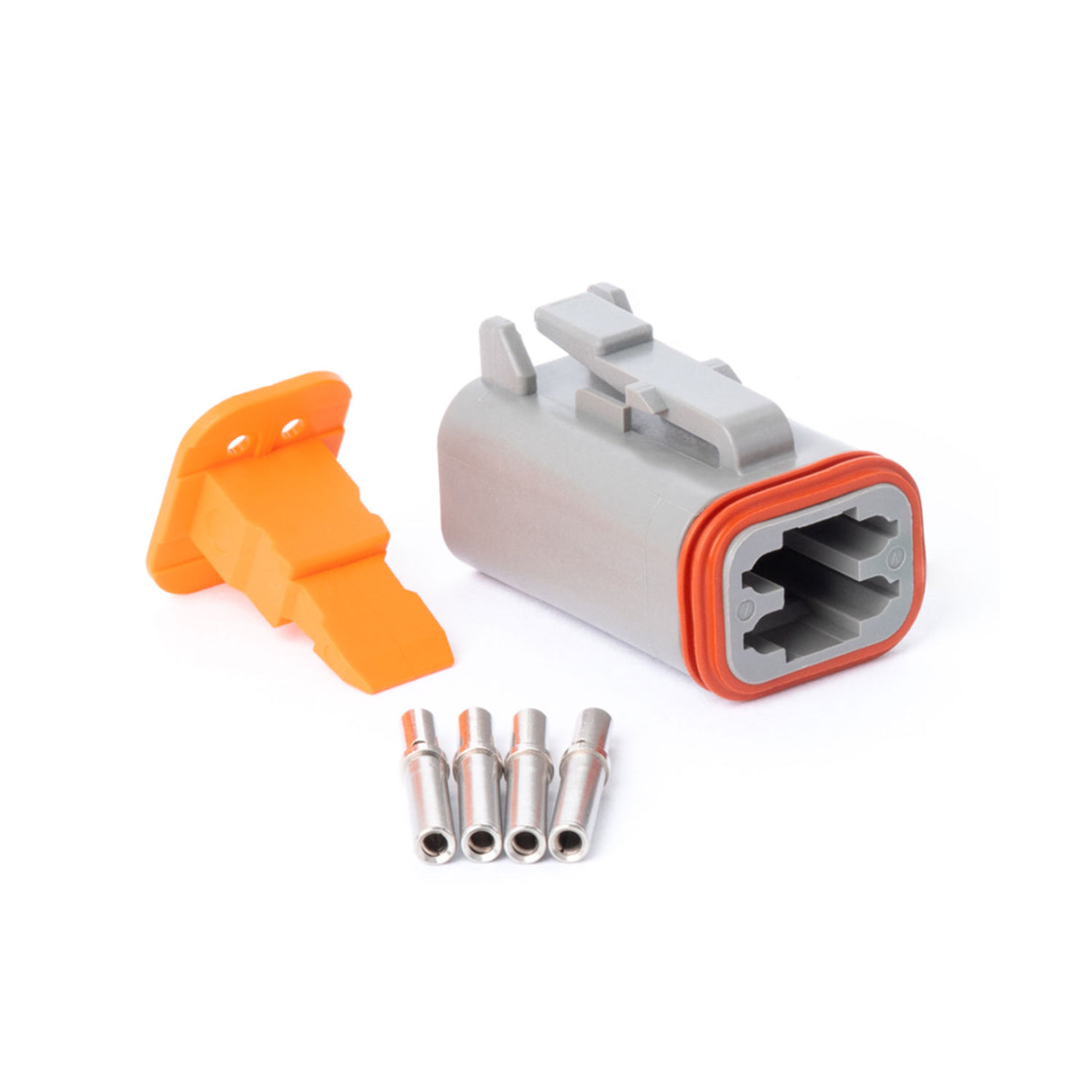 DT04GY-PK - DT Series - Deutsch 4 Socket Connector Plug Kit