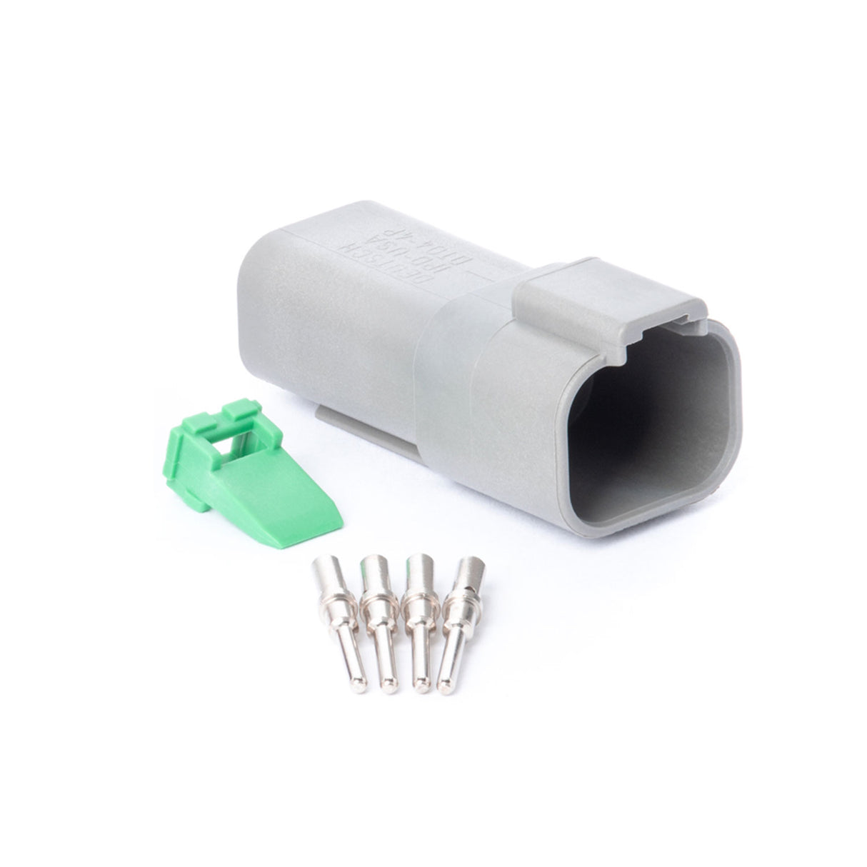 DT04GY-RK - DT Series - Deutsch 4 Pin Connector Receptacle Kit