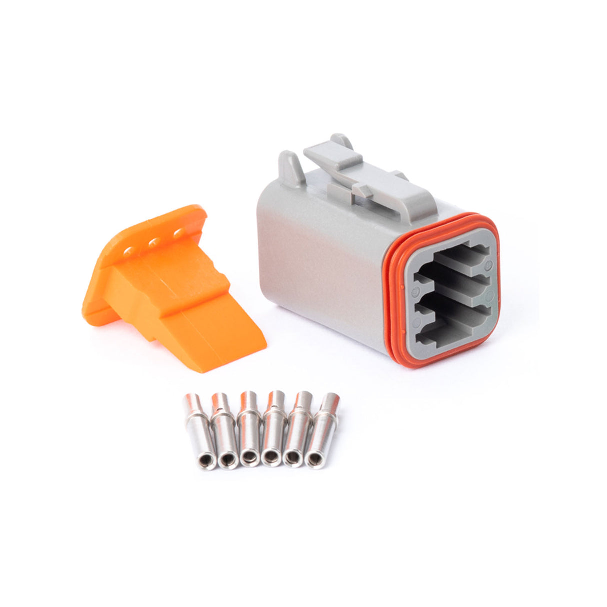 DT06GY-PK - DT Series - Deutsch 6 Socket Connector Plug Kit