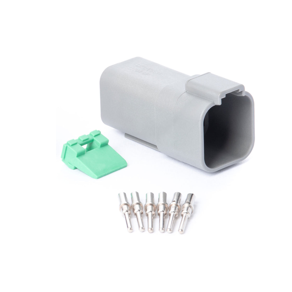 DT06GY-RK - DT Series - Deutsch 6 Pin Connector Receptacle Kit