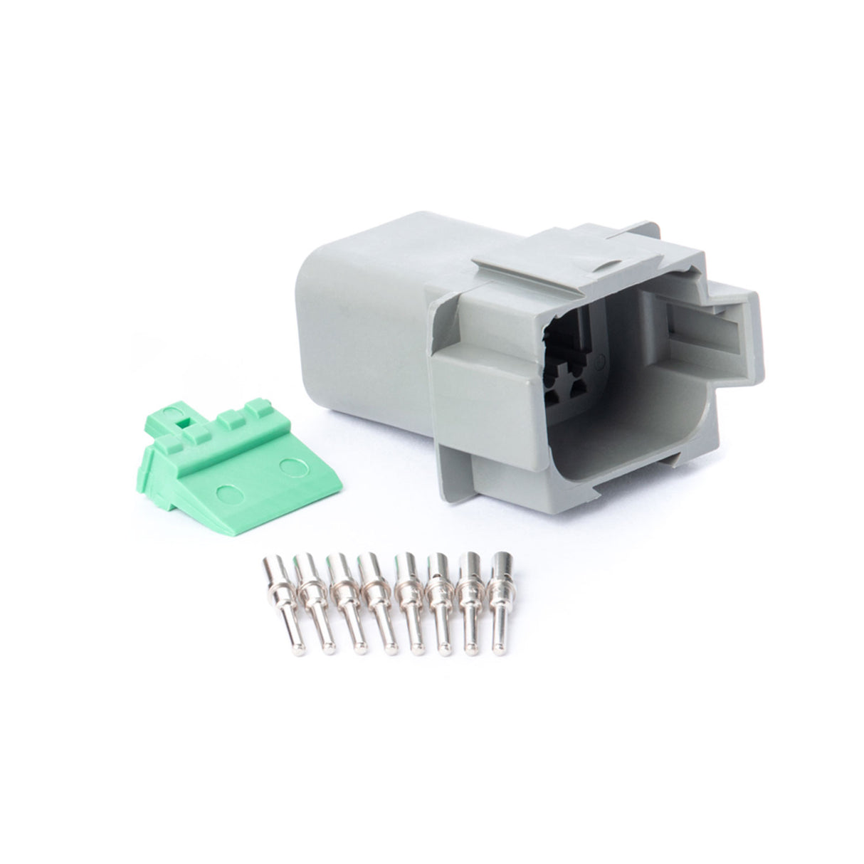 DT08GY-RK - DT Series - Deutsch 8 Pin Connector Receptacle Kit