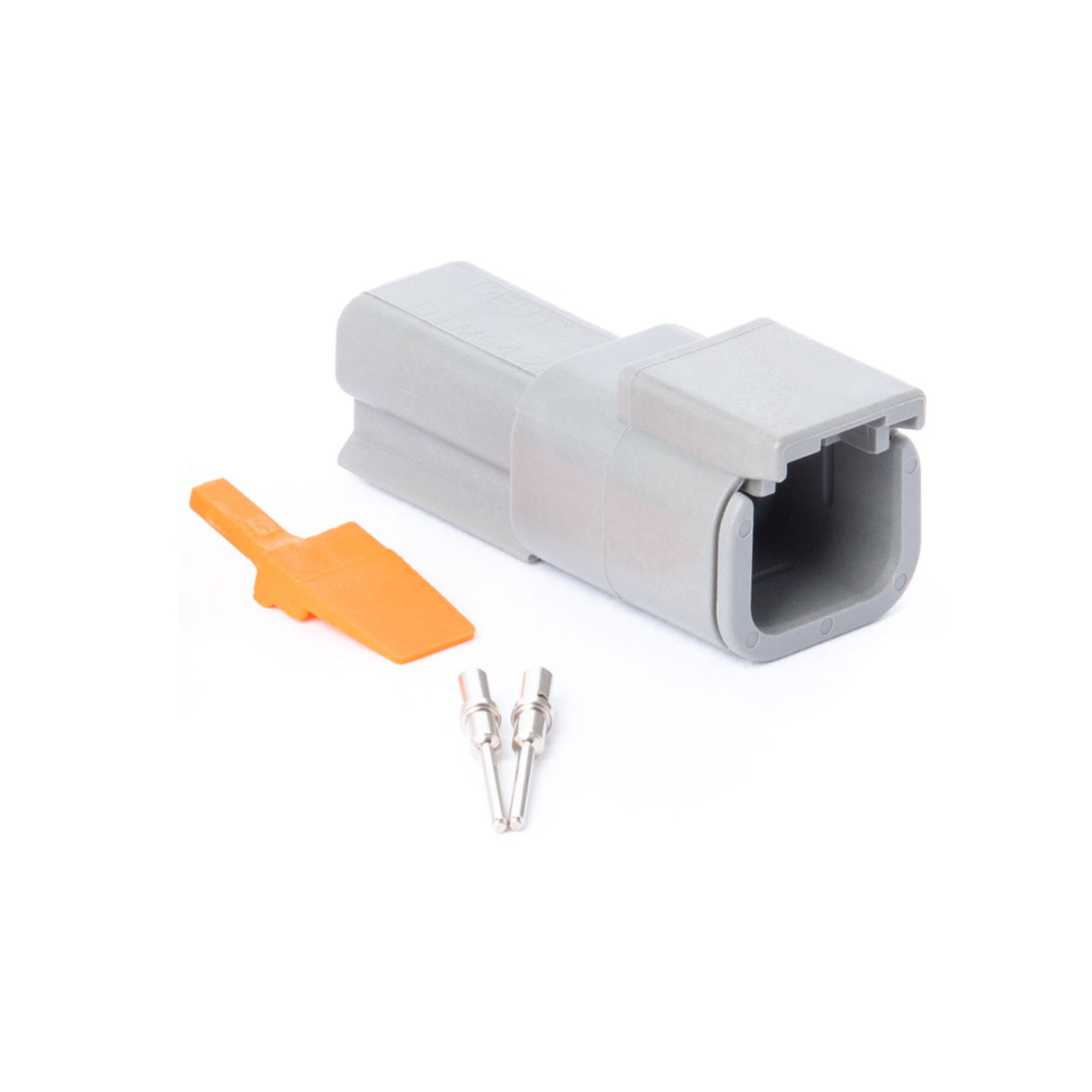 DTM02GY-RK - DTM Series - Deutsch 2 Pin Connector Receptacle Kit