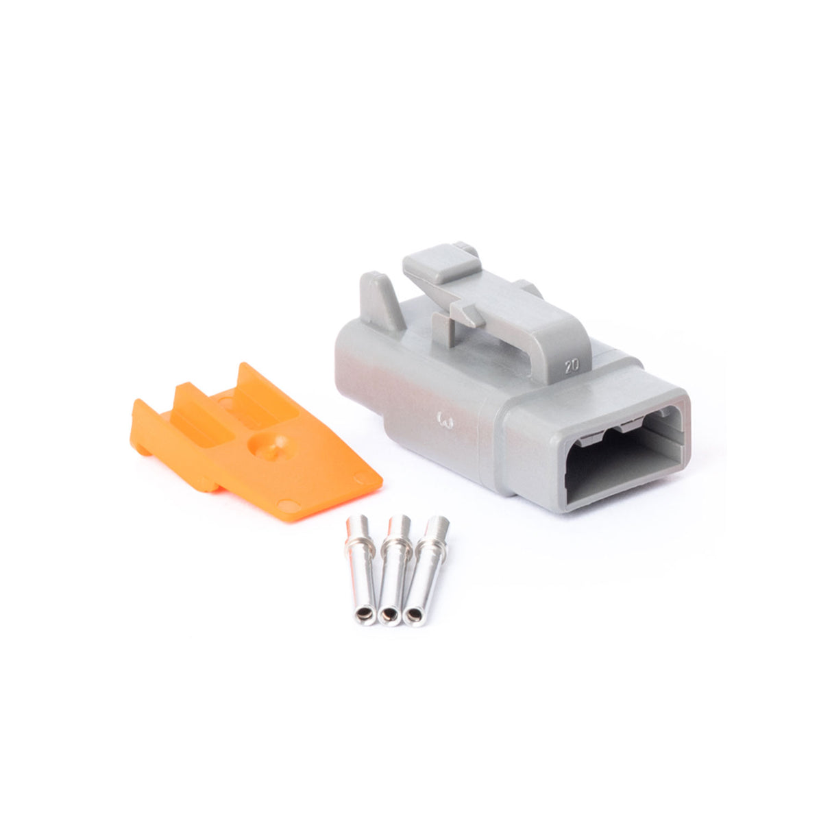 DTM03GY-PK - DTM Series - Deutsch 3 Socket Connector Plug Kit