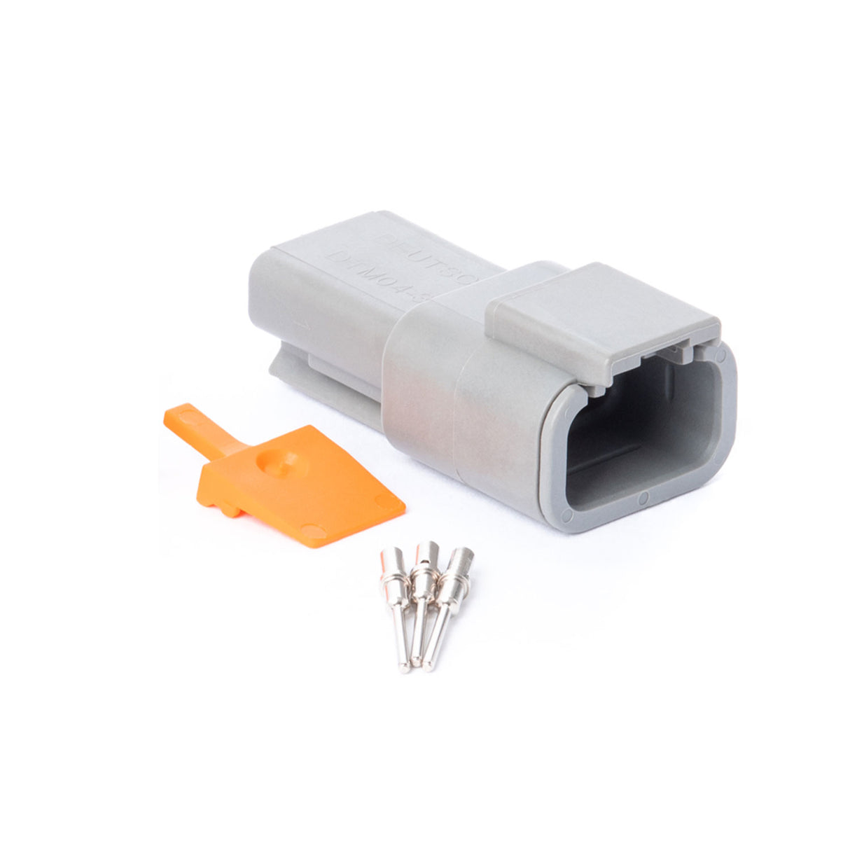 DTM03GY-RK - DTM Series - Deutsch 3 Pin Connector Receptacle Kit