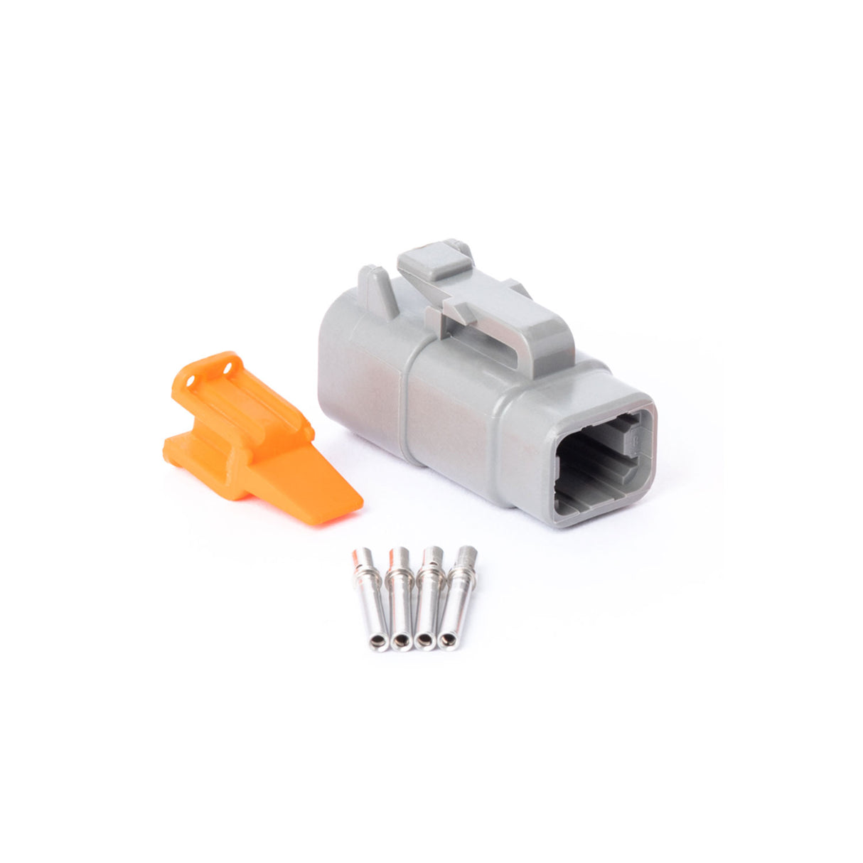 DTM04GY-PK - DTM Series - Deutsch 4 Socket Connector Plug Kit