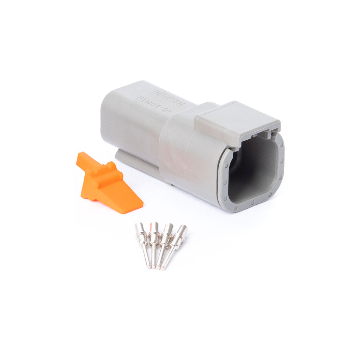 DTM04GY-RK - DTM Series - Deutsch 4 Pin Connector Receptacle Kit