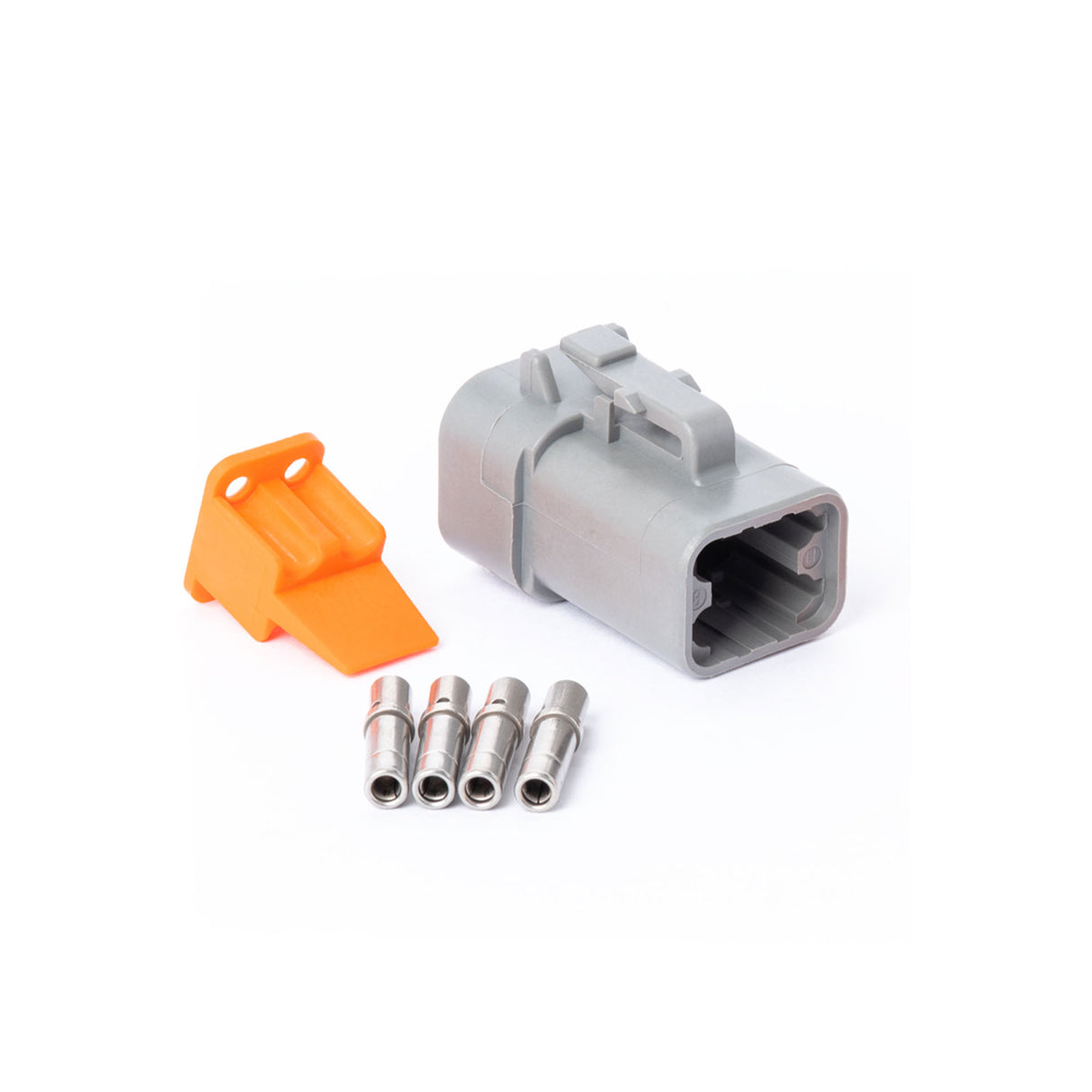 DTP04GY-PK - DTP Series - Deutsch 4 Socket Connector Plug Kit