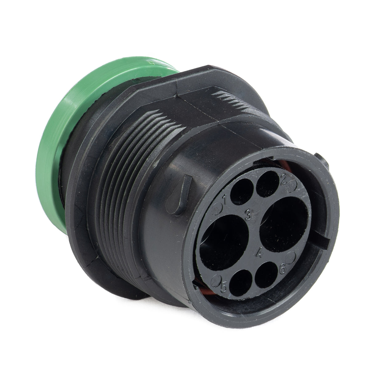 HDP24-18-6PN-L017 - HDP20 Series - 6 Pin Receptacle - 18 Shell - N Seal - Ring Adapter