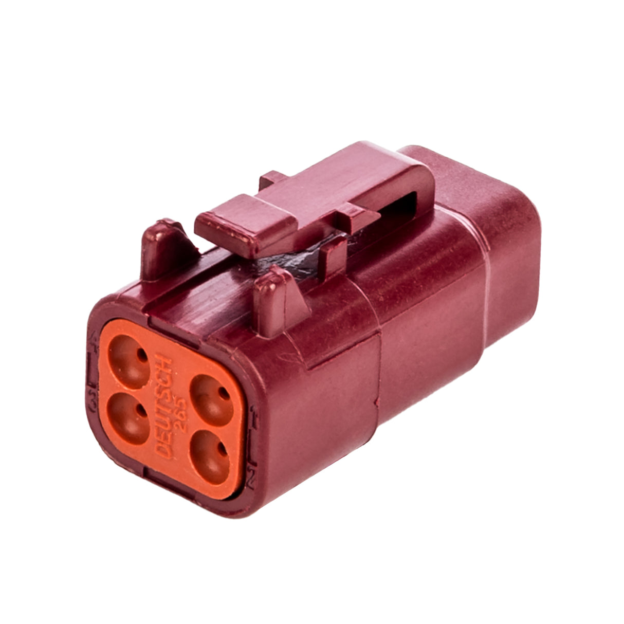 DTM06-4S-RD - DTM Series - 4 Socket Plug - Red