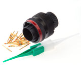 AS612-35PN - AS Series - Plug Kit - Shell Size 12, 22 Cavity, Size 22 Pins, 22-26 AWG, Red