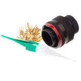 AS614-35PN - AS Series - Plug Kit - Shell Size 14, 37 Cavity, Size 22 Pins, 22-26 AWG, Red