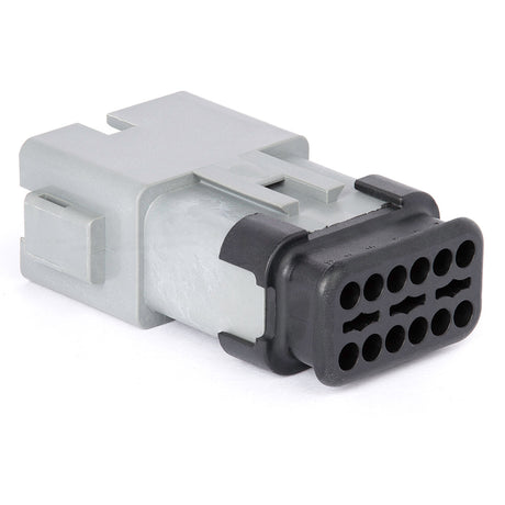 AT04-12PA-SR01GRY - AT/SR01 Series - 12 Pin Receptacle - A Key, Gray