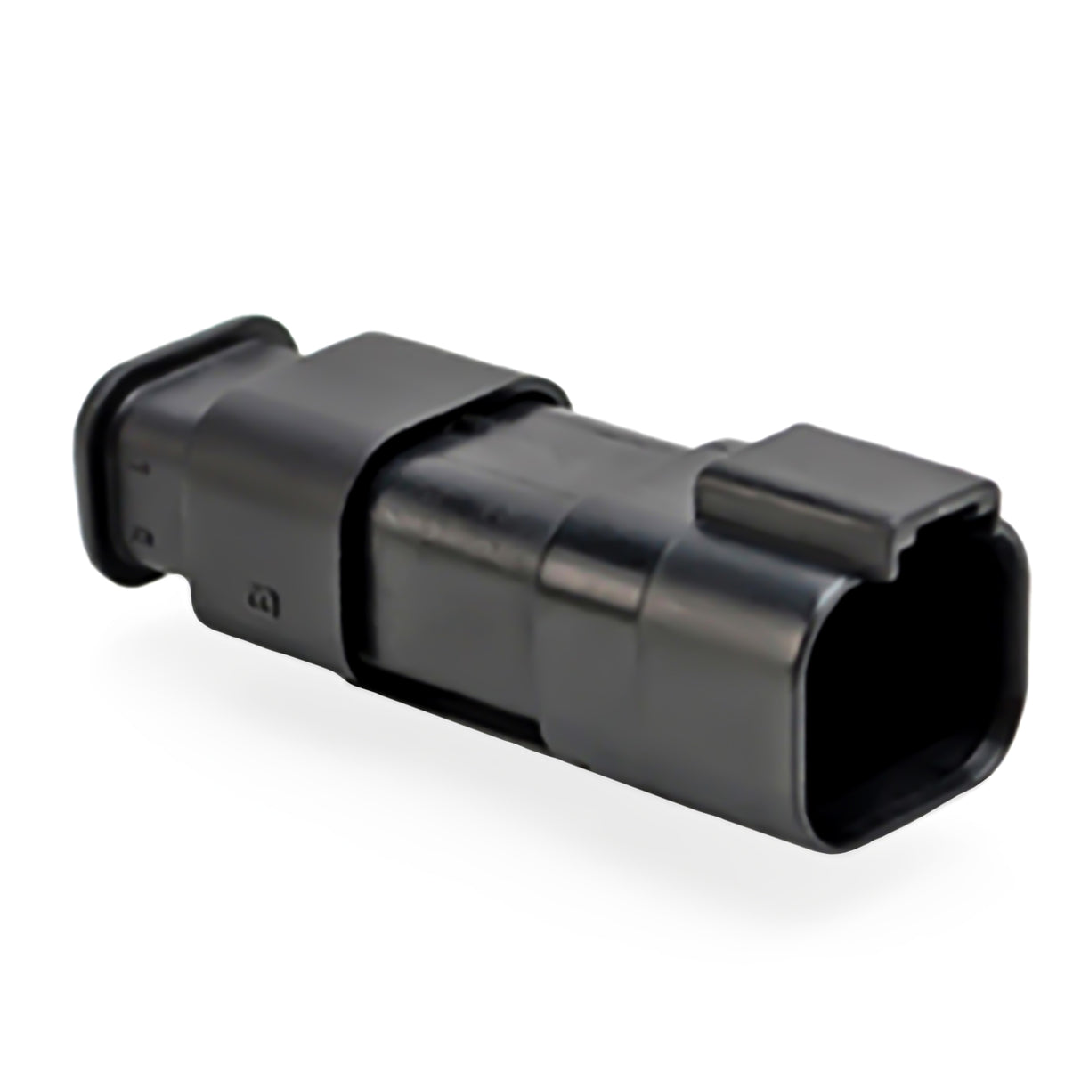 AT04-4P-SR01BLK - AT/SR01 Series - 4 Pin Receptacle - Strain Relief W/Endcap, Standard Seal, Black