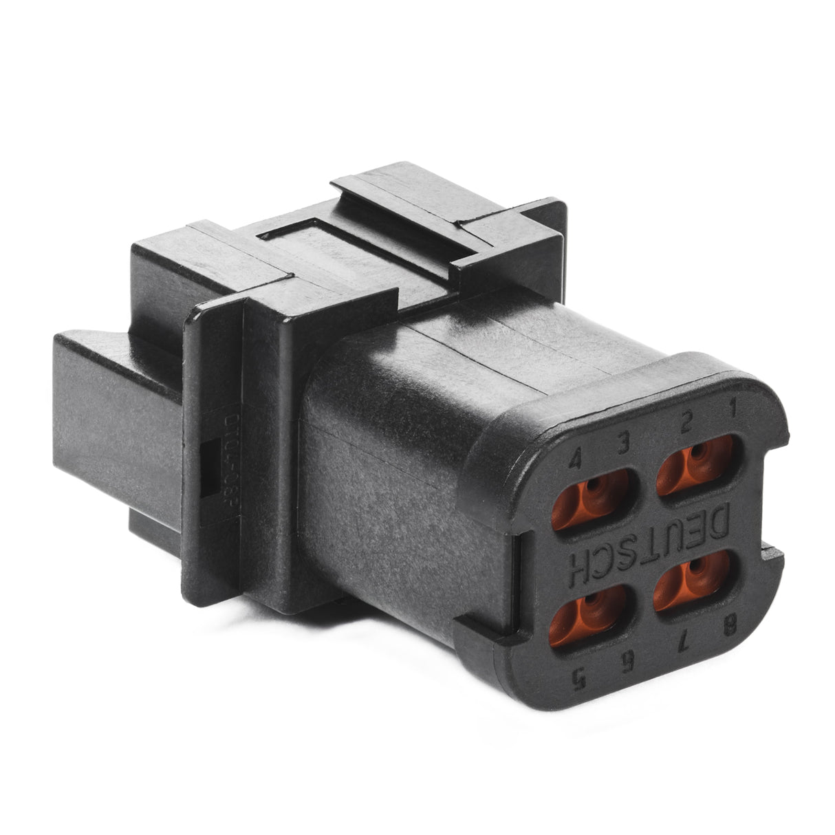 DT04-08PA-E005 - DT Series - 8 Pin Receptacle - A Key, End Cap, Black