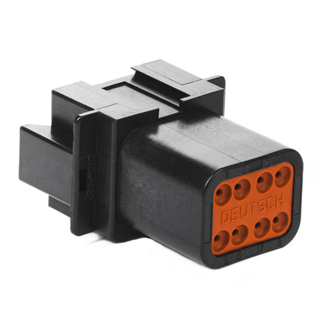 DT04-08PB - DT Series - 8 Pin Receptacle - B Key, Black