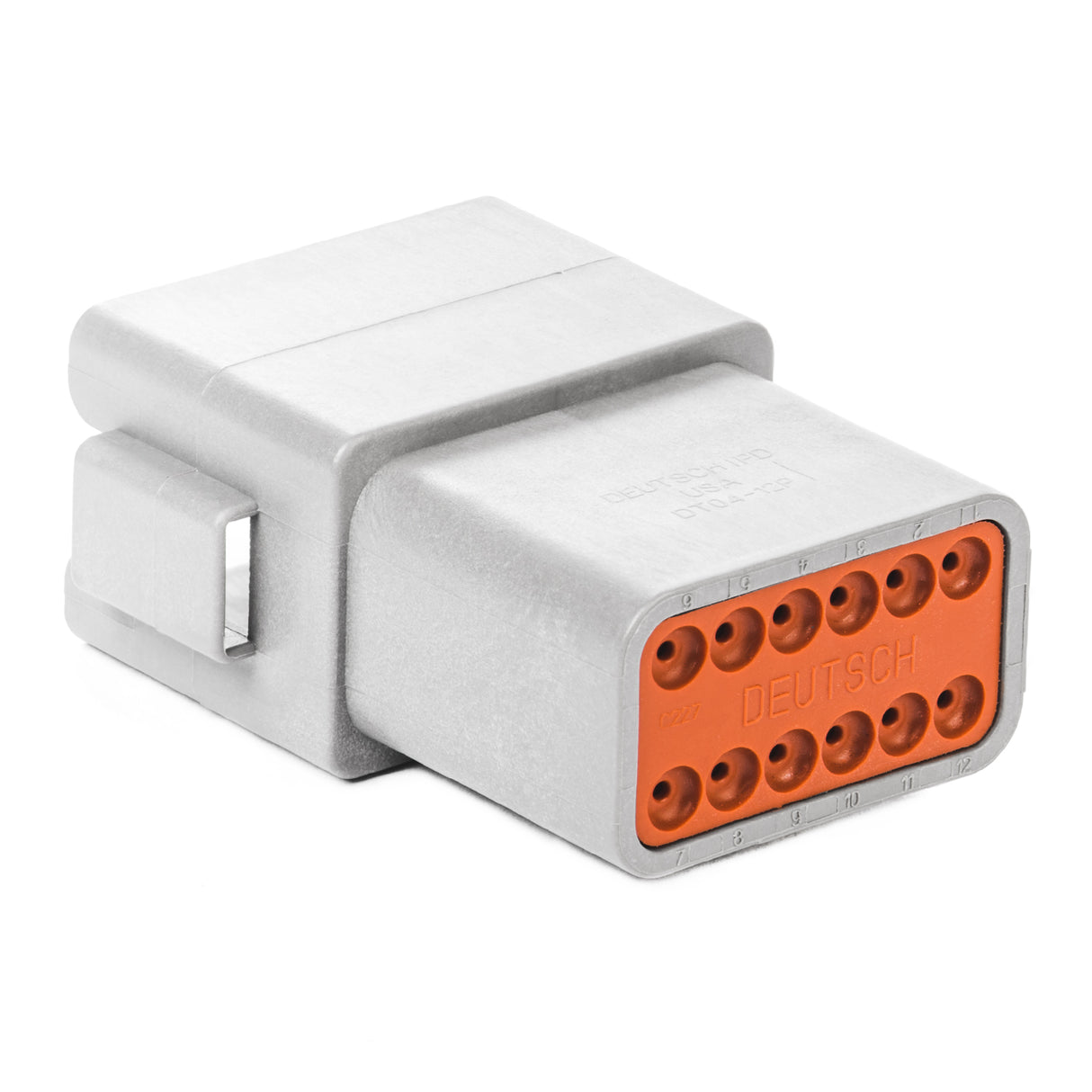 DT04-12PA-B016 - DT Series - 12 Pin Receptacle - Enhanced A Key, Gray