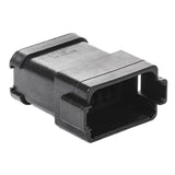 DT04-12PA-E005 - DT Series - 12 Pin Receptacle - A Key, End Cap, Black