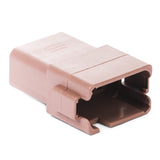 DT04-12PD-B016 - DT Series - 12 Pin Receptacle - Enhanced D Key, Brown