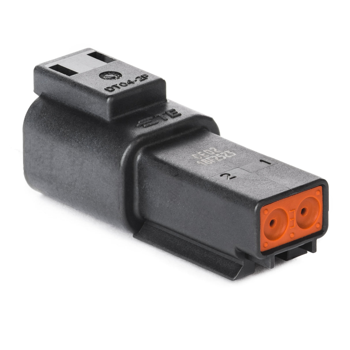 DT04-2P-CE02 - DT Series -  2 Pin Receptacle - Reduced Dia. Seal, Black