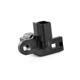 DT04-2P-N006 - DT Series -  2 Pin Receptacle - 90 Degree, Molded-In Pins, Flange, Black