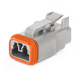 DT06-2S-C015 - DT Series - 2 Socket Plug - Reduced Dia. Seal, Gray