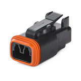 DT06-2S-E004 - DT Series - 2 Socket Plug - Black