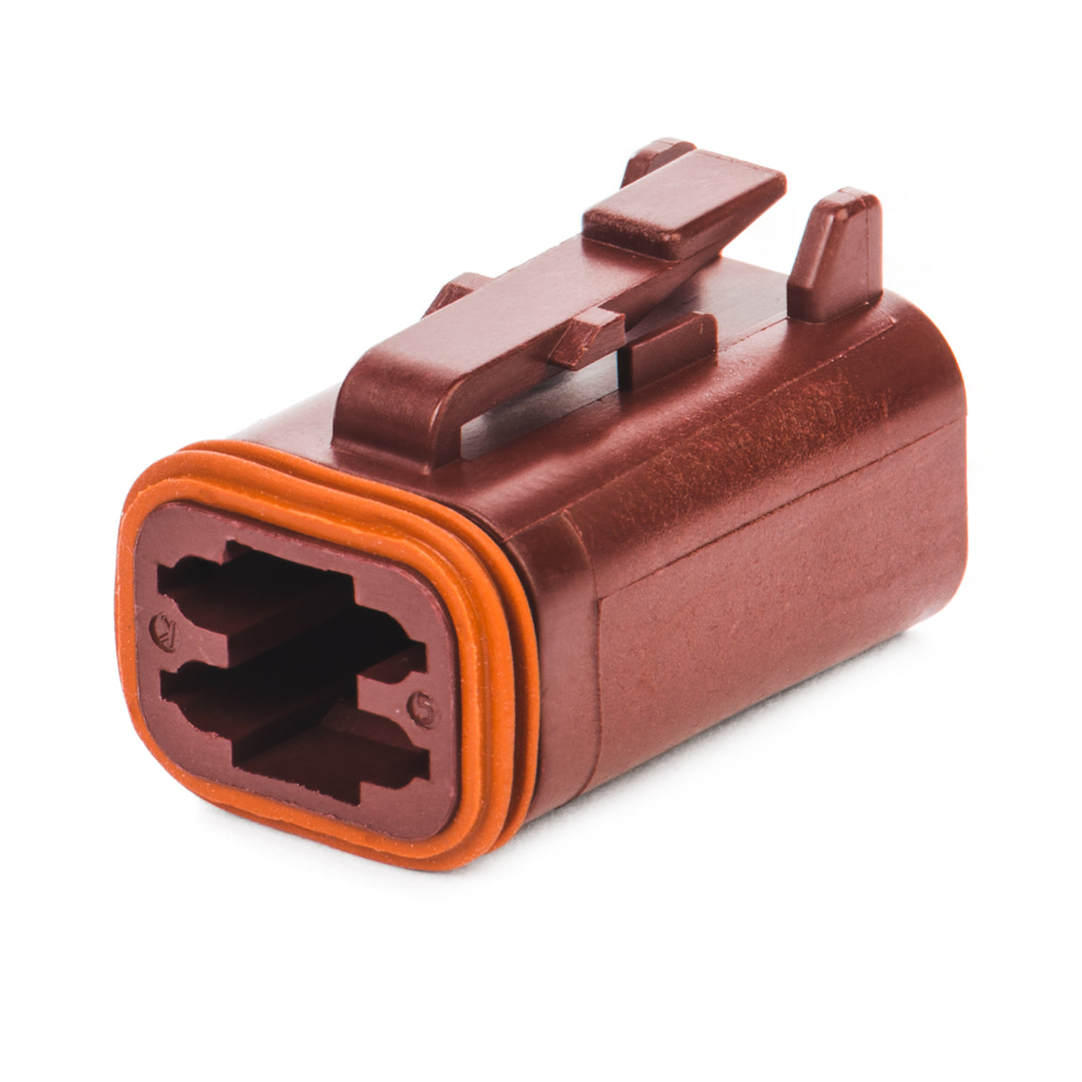 DT06-4S-RD - DT Series - 4 Socket Plug - Red