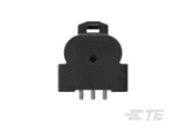 DTF13-3P - DT Series- Receptacle- 3 Cavity, PCB Mount, Black