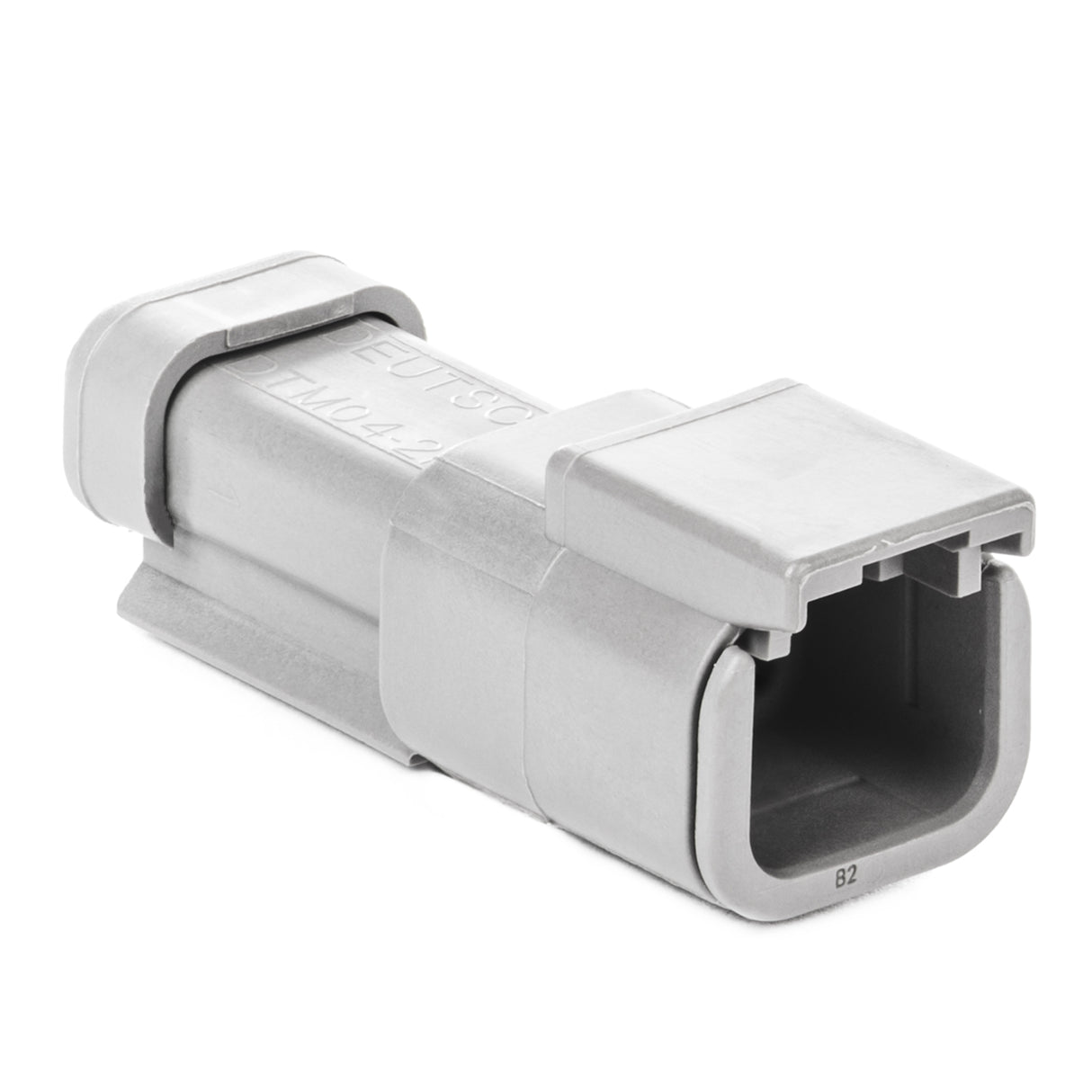 DTM04-2P-E003 - DTM Series - 2 Pin, Receptacle -  End Cap, Gray