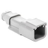 DTM04-2P-E007 - DTM Series - 2 Pin Receptacle - Shink Boot Adapter, Gray