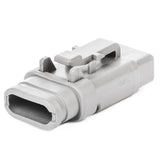 DTM06-3S-E007 - DTM Series - 3 Socket Plug - Shrink Boot Adapter, Gray