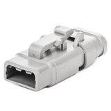 DTM06-3S-E007 - DTM Series - 3 Socket Plug - Shrink Boot Adapter, Gray