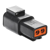 DTP04-2P-E004 - DTP Series - 2 Pin Receptacle - Black