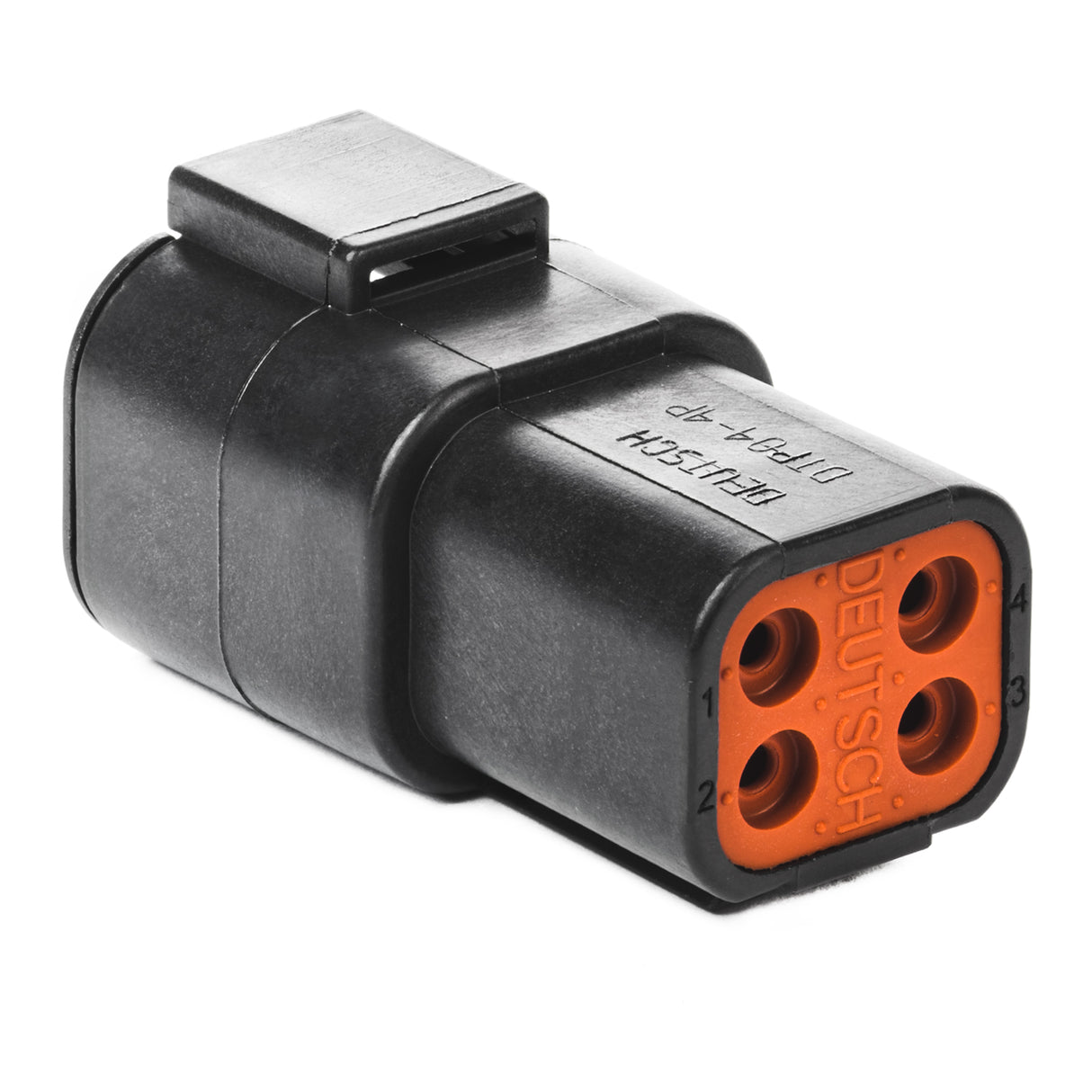 DTP04-4P-E004 - DTP Series - 4 Pin Receptacle - Black