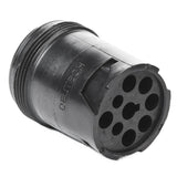 HD14-9-1939P - HD10 Series - 9 Pin Receptacle - Threaded Rear, J1939, Black