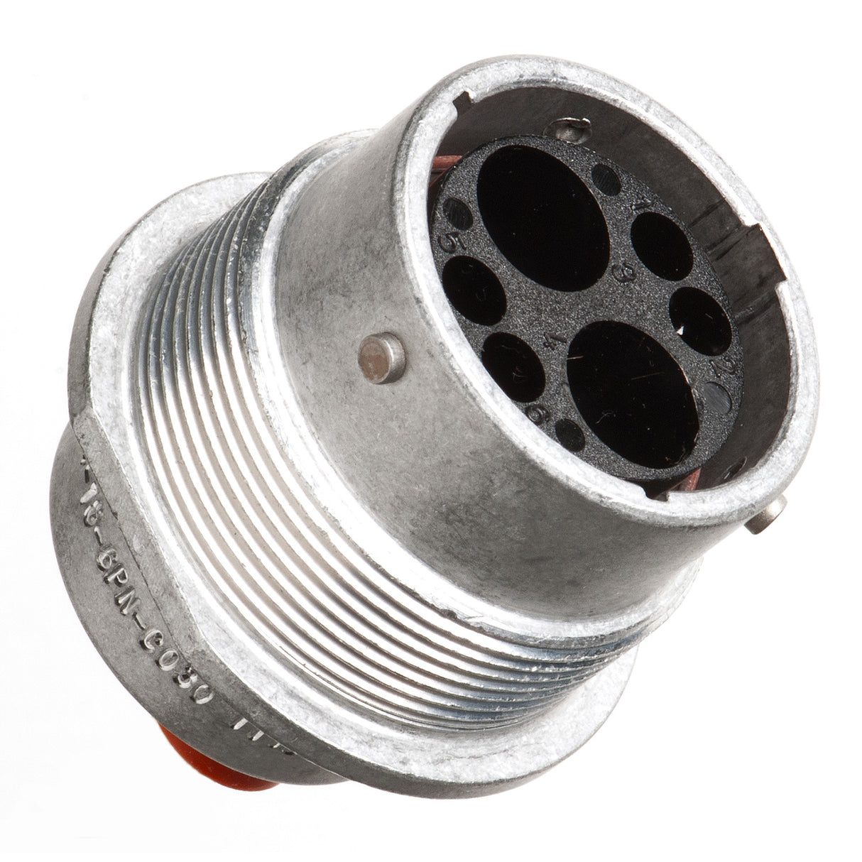 HD34-18-6PN-C030 - HD30 Series - 2 Pin Receptacle - 18 Shell, N Seal, Cavities 1,2,5,6 Blocked, Flange