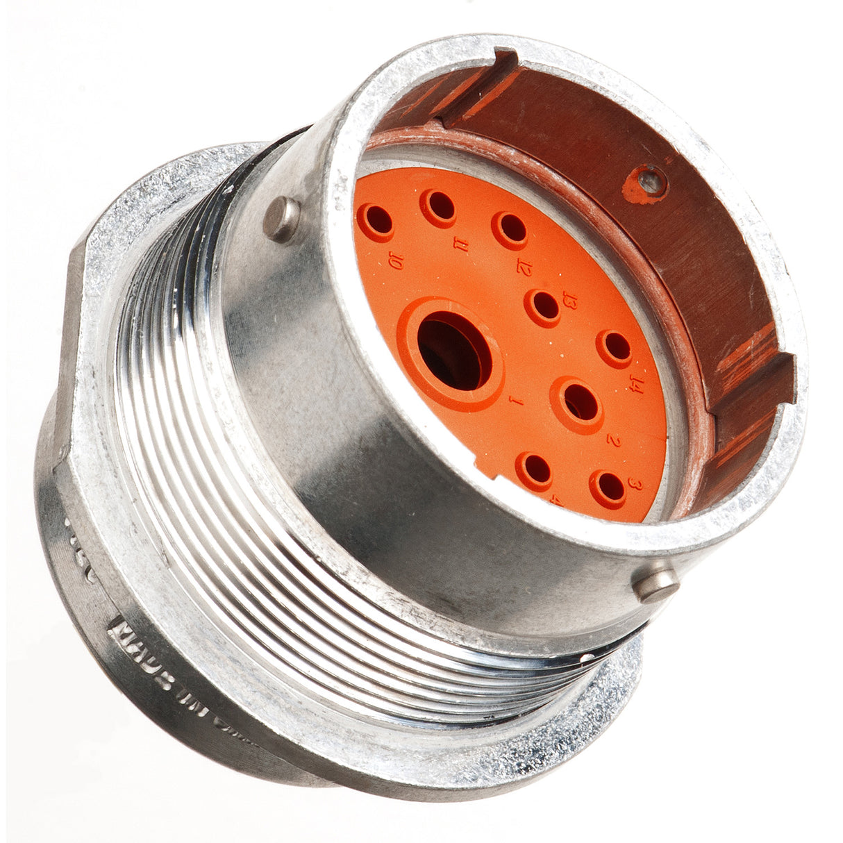 HD34-24-14PN - HD30 Series - 14 Pin Receptacle - 24 Shell, N Seal, Flange