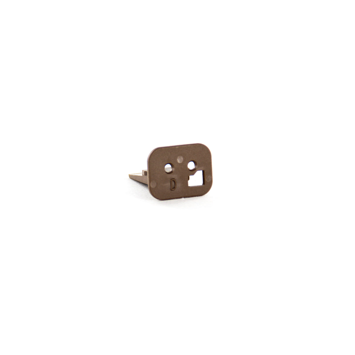 W2SD - DT Series - Wedgelock for 2 Socket Plug - D Key, Brown