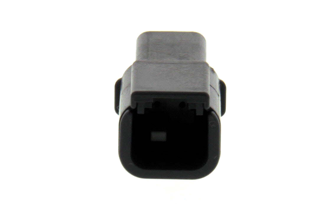 DTMH04-2PA- DTM Series- 2 Pin Receptacle- A Key, Black